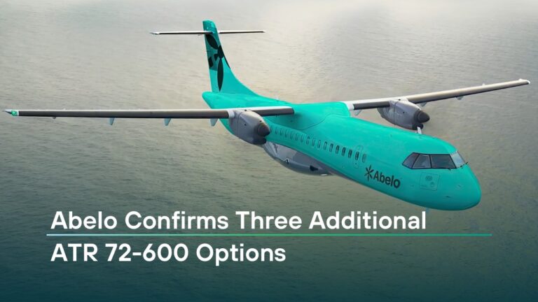 Abelo Confirms Three Additional ATR 72-600 Options - Abelo - Turboprop ...